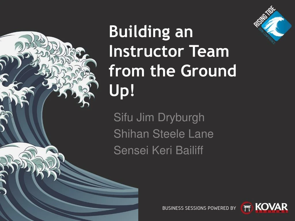 building an instructor team from the ground up