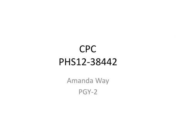 CPC	 PHS12-38442