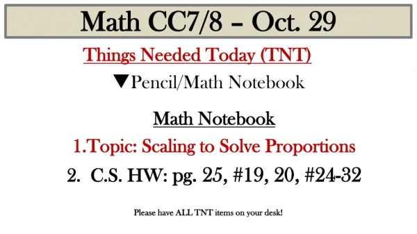 Math CC7/8 – Oct. 29