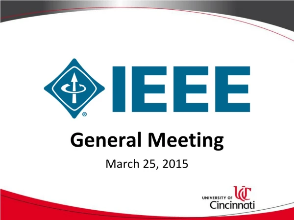 General Meeting March 25, 2015