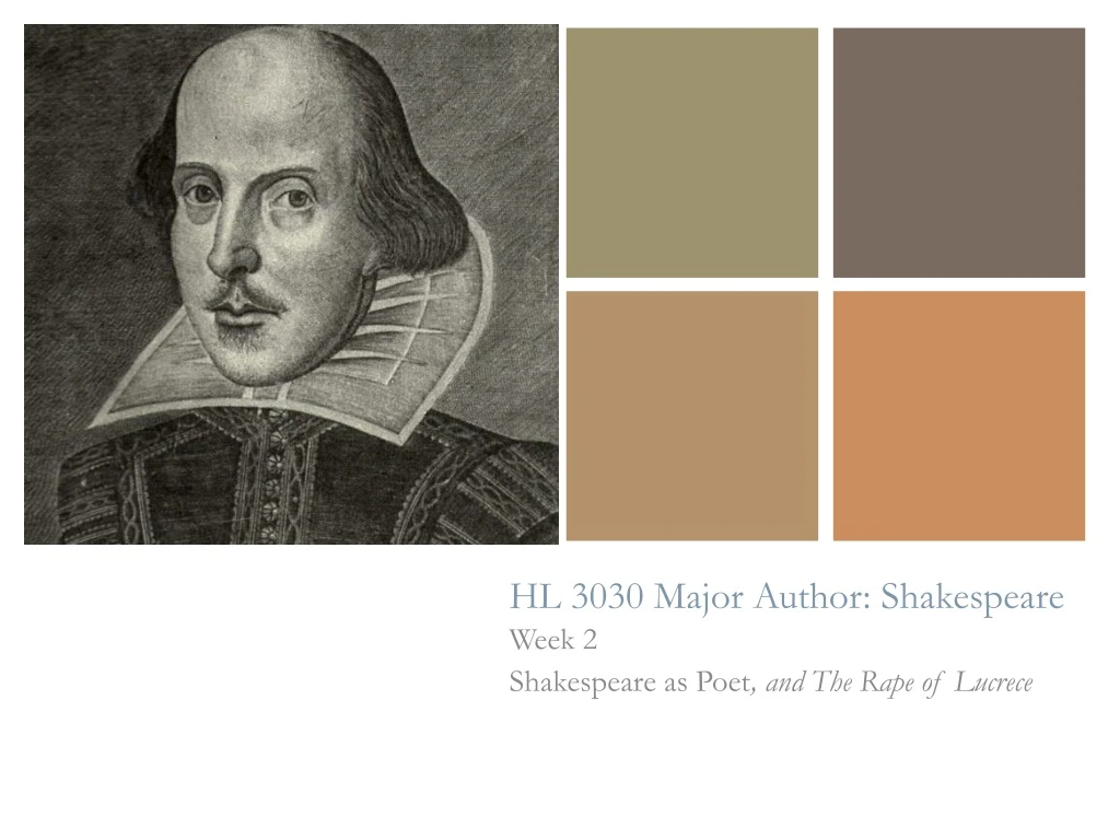 hl 3030 major author shakespeare