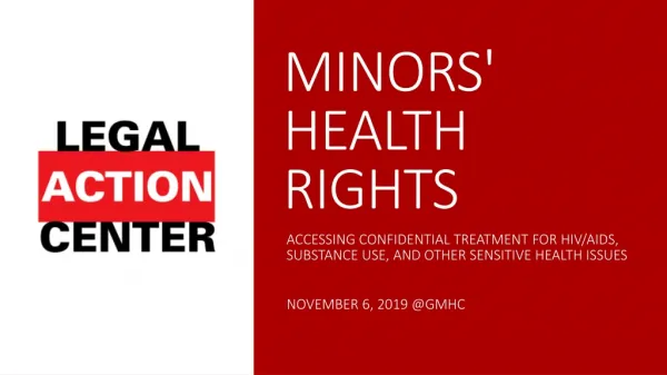 MINORS' HEALTH RIGHTS