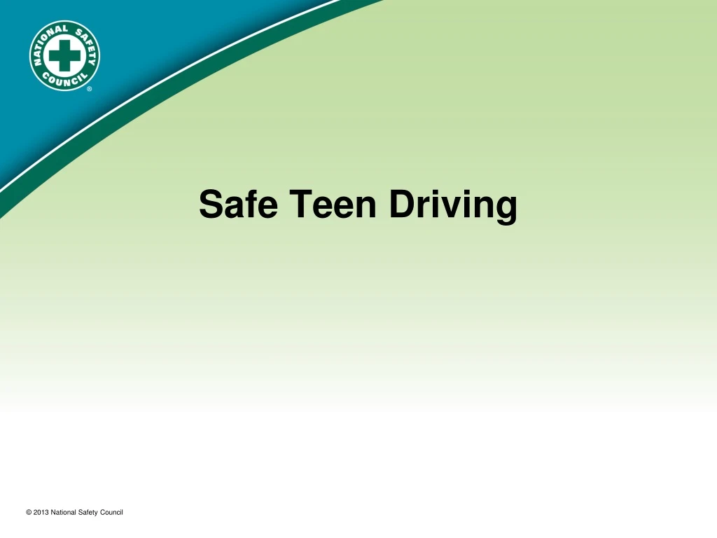 safe teen driving