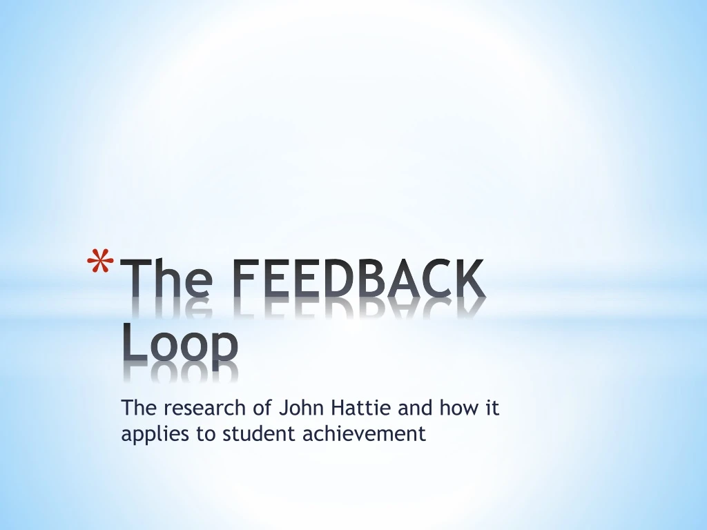 the feedback loop