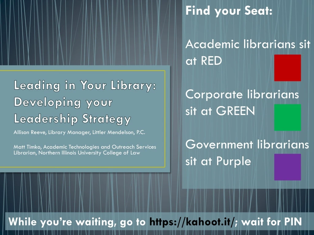 leading in your library developing your leadership strategy