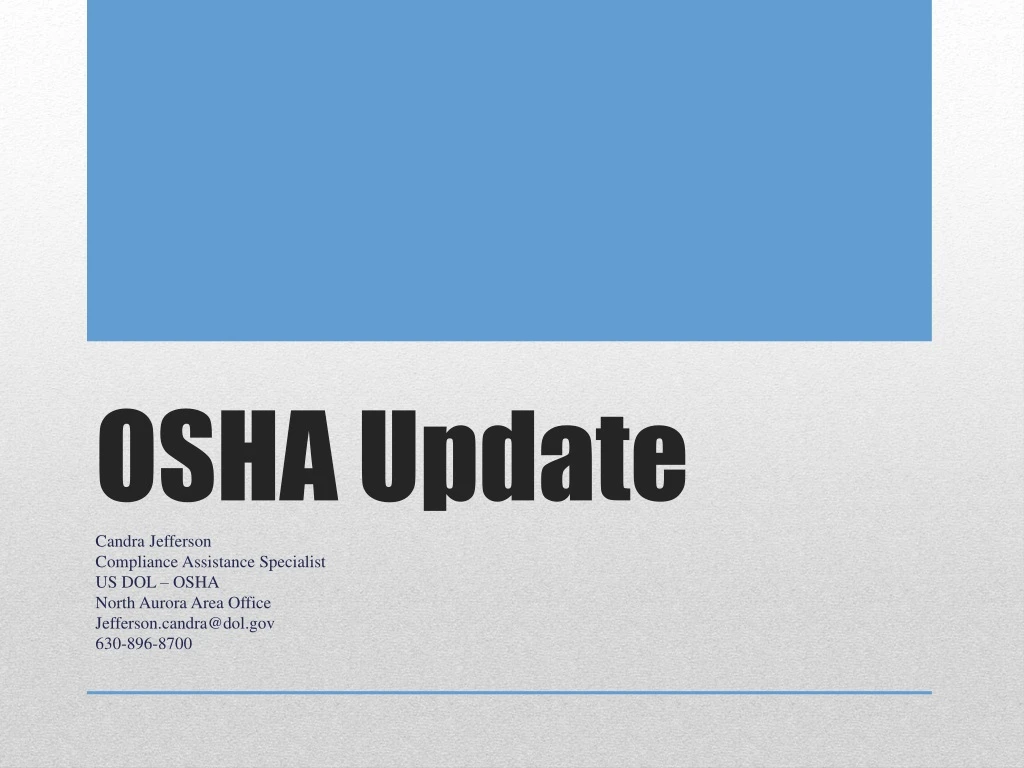 osha update