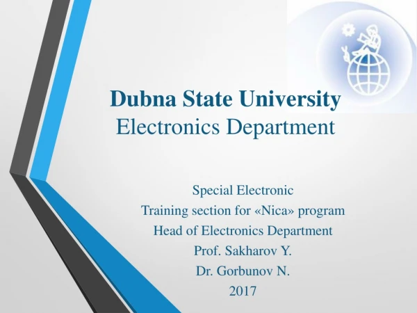 Dubna State University Electronics Department