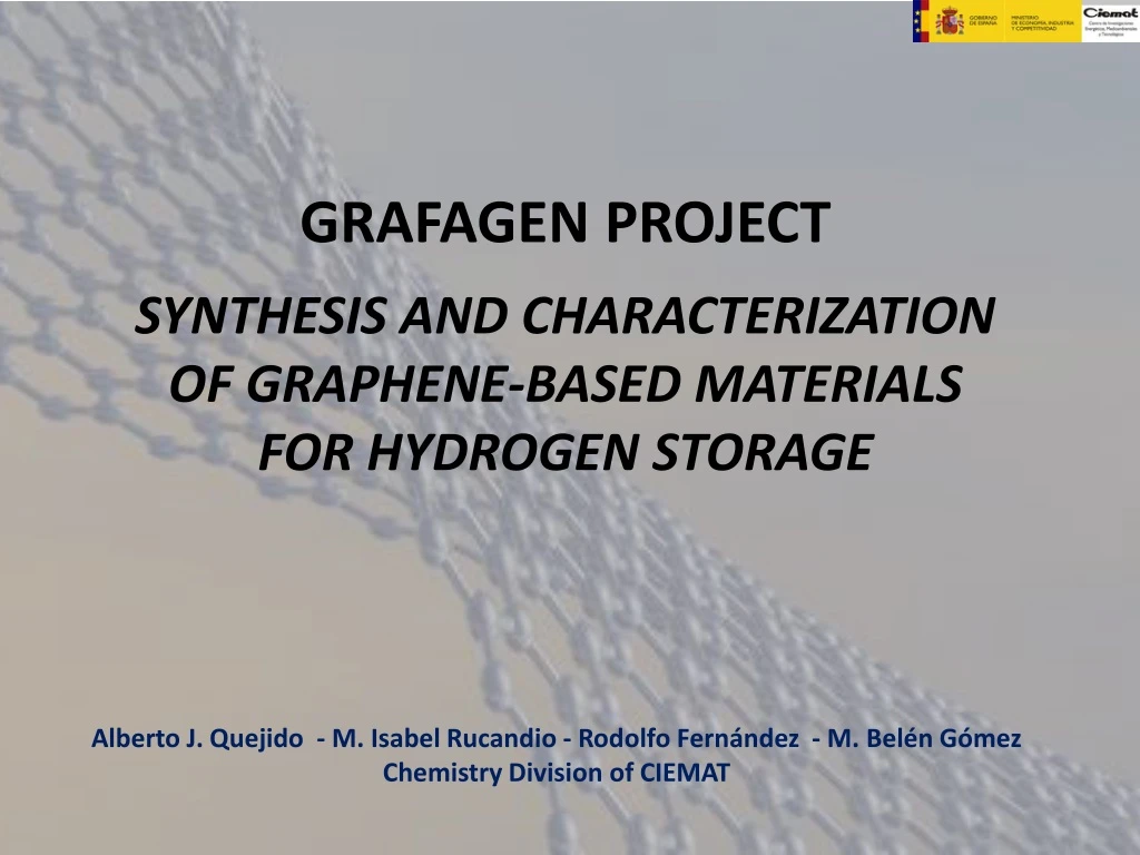 grafagen project synthesis and characterization