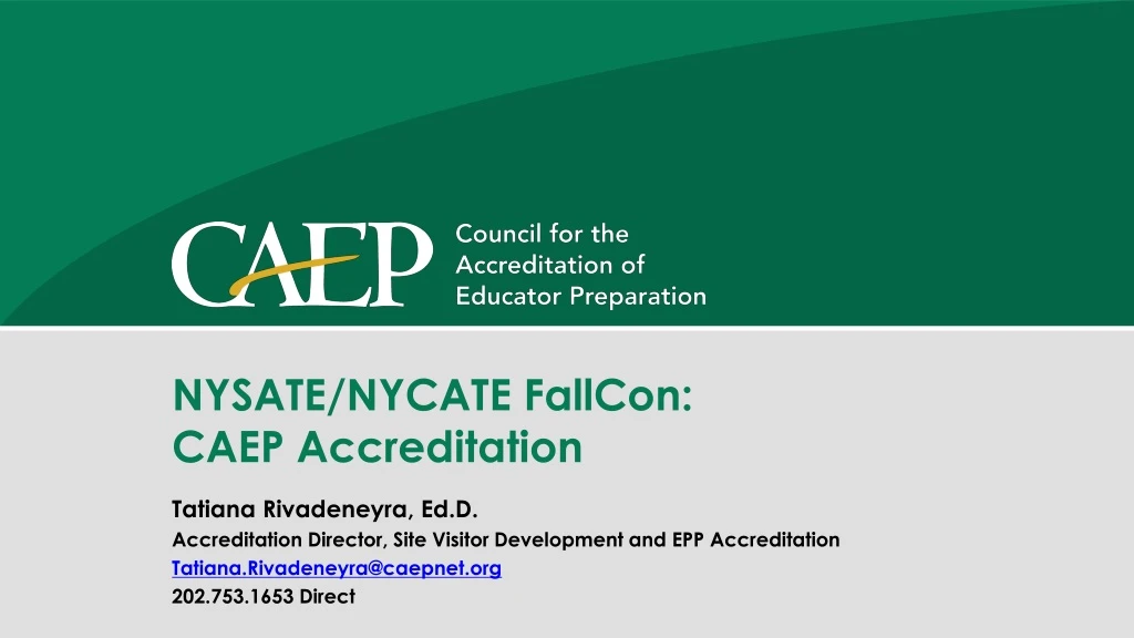 nysate nycate fallcon caep accreditation