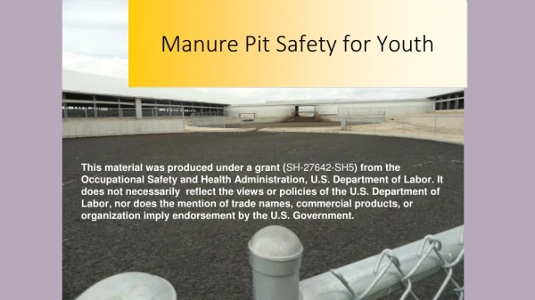 Manure Pit Safety for Youth