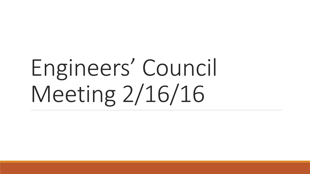 engineers council meeting 2 16 16