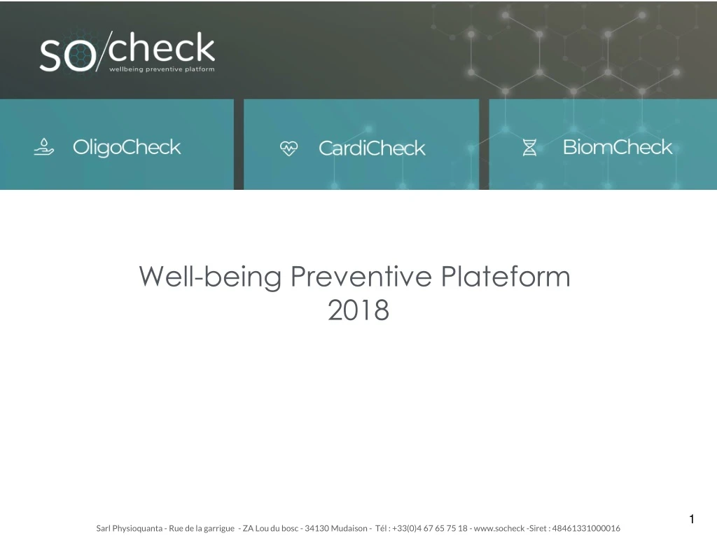 well being preventive plateform 2018