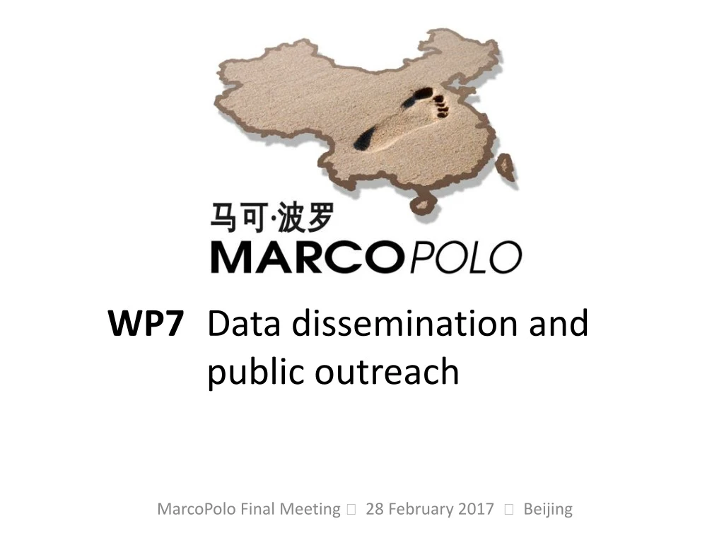 wp7 data dissemination and public outreach
