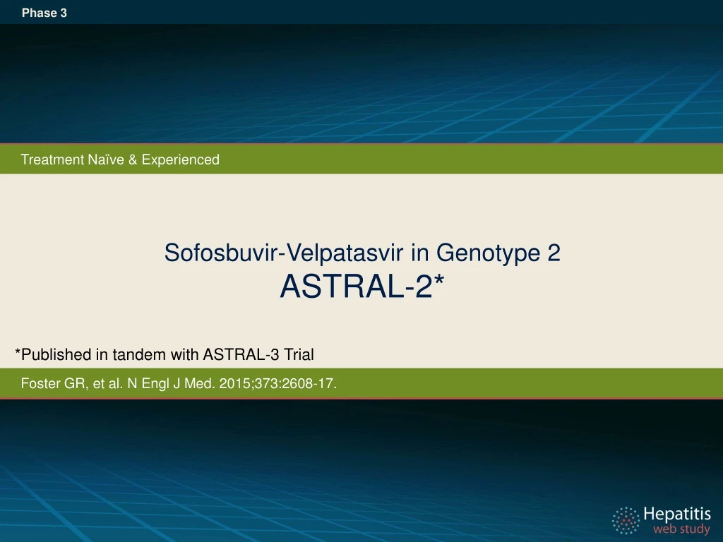 sofosbuvir velpatasvir in genotype 2 astral 2