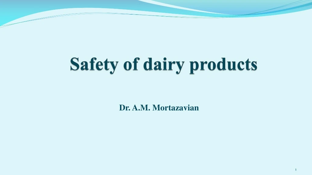 safety of dairy products