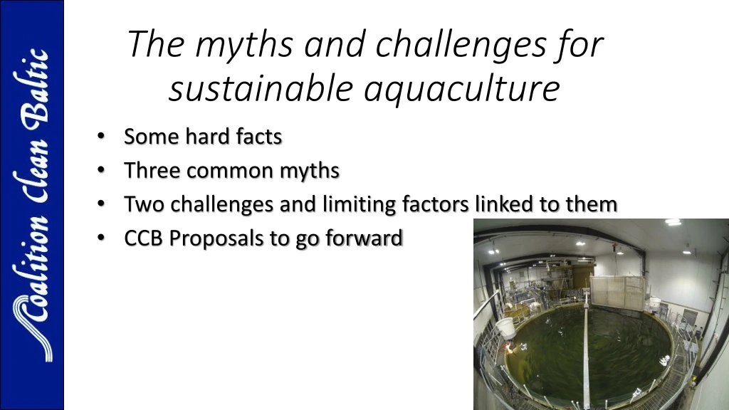 the myths and challenges for sustainable aquaculture