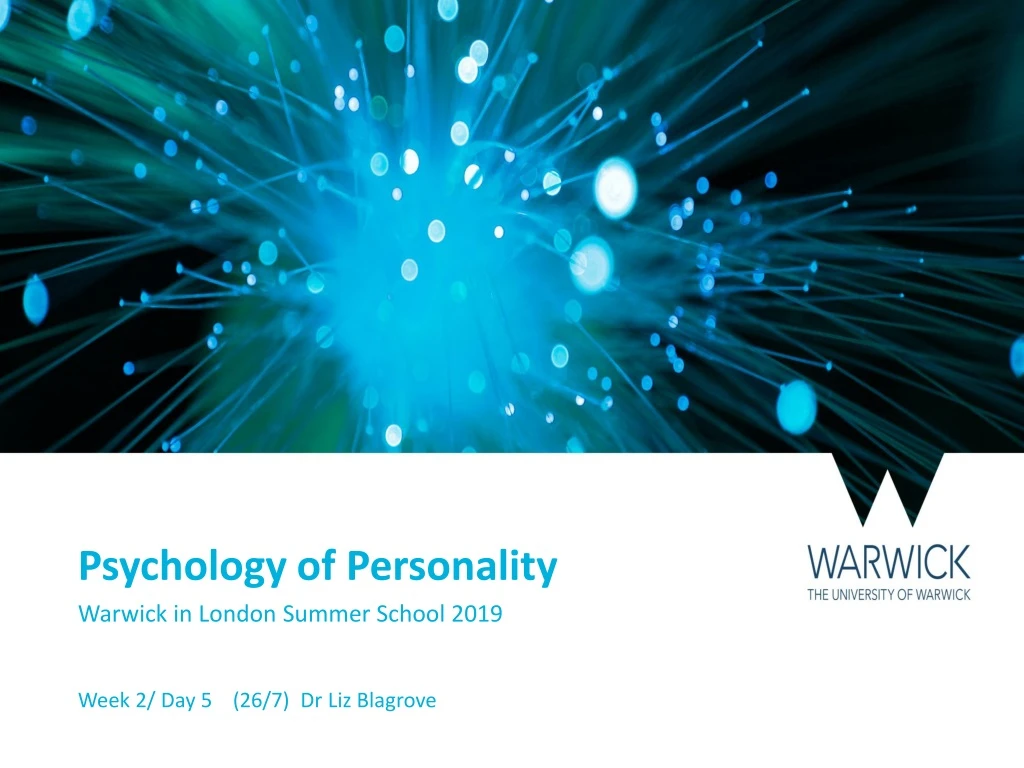 psychology of personality