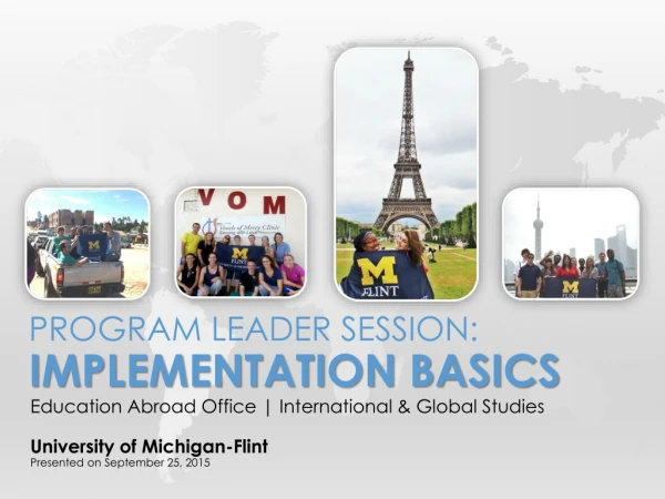 Program Leader Session: Implementation basics