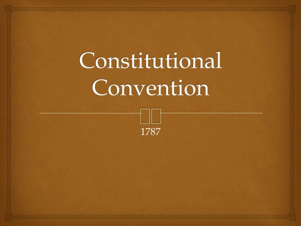 Constitutional Convention