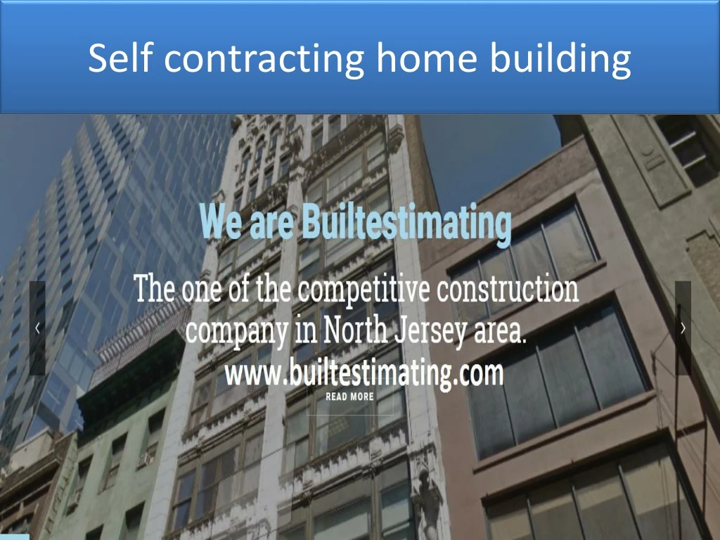 s elf contracting home building