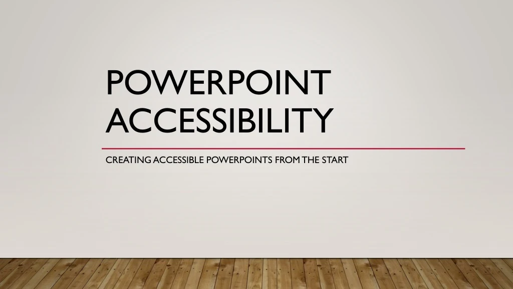 powerpoint accessibility