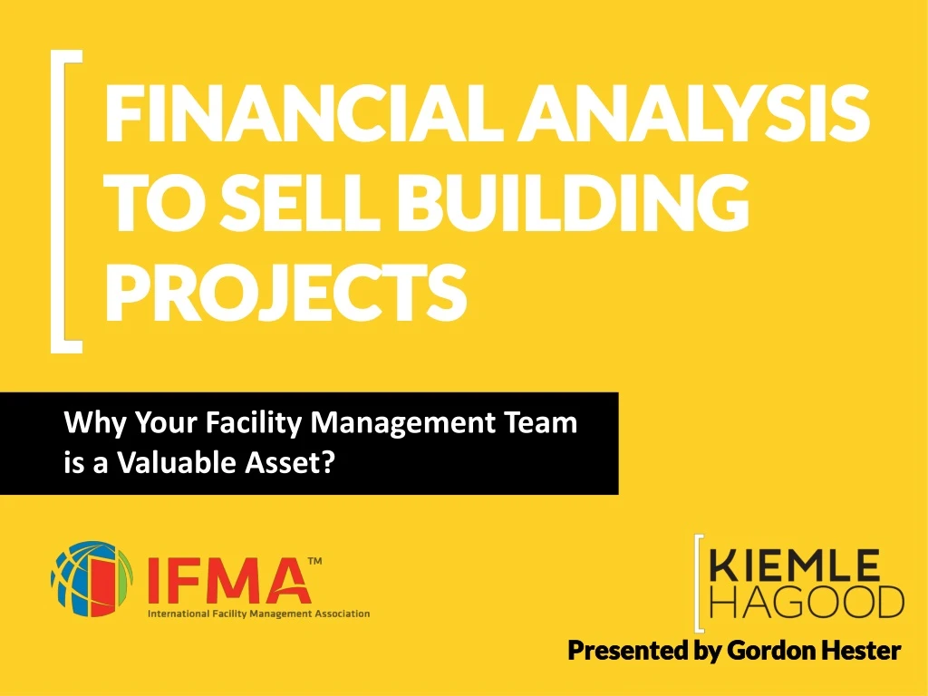 financial analysis to sell building projects