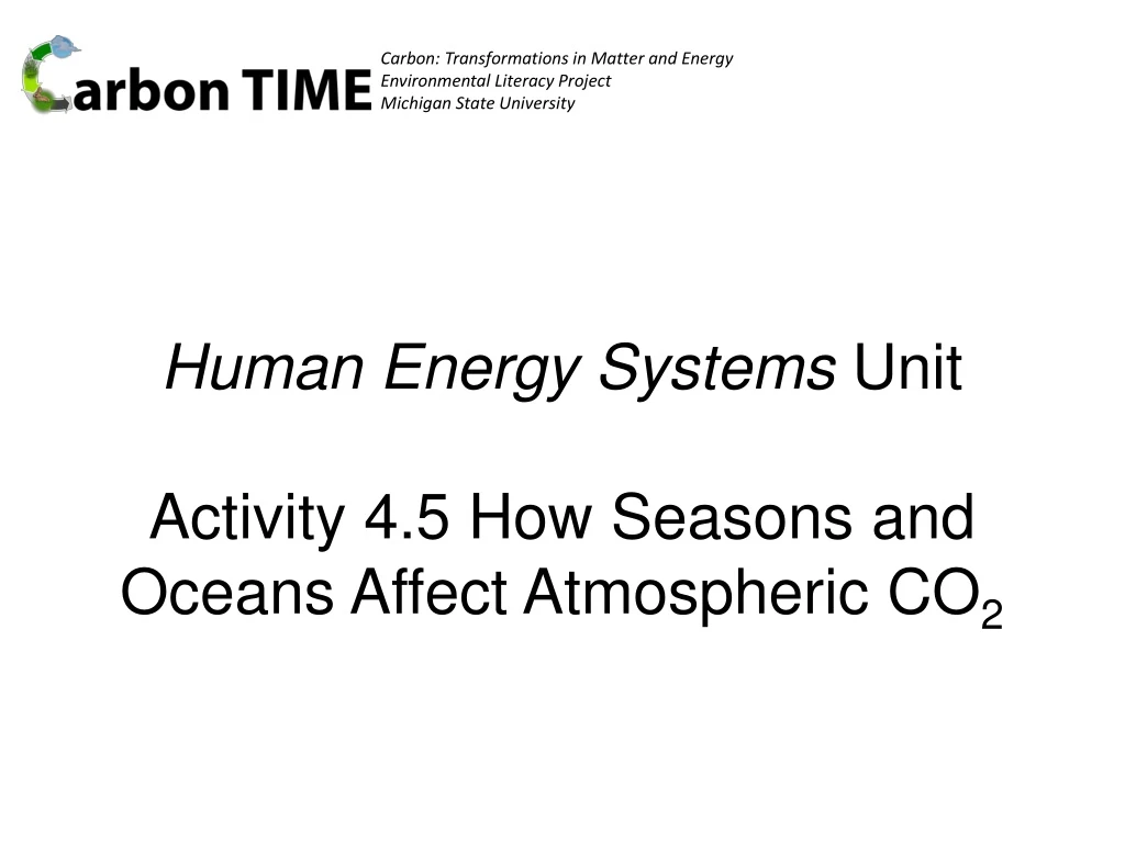 human energy systems unit activity 4 5 how seasons and oceans affect atmospheric co 2