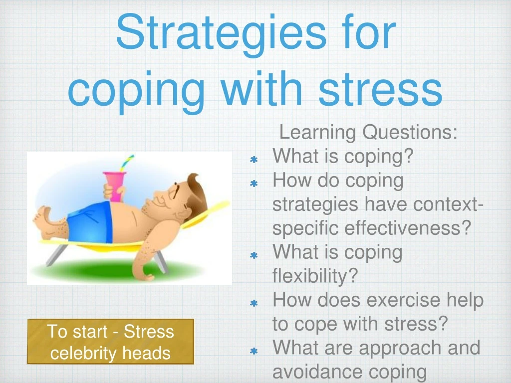 strategies for coping with stress