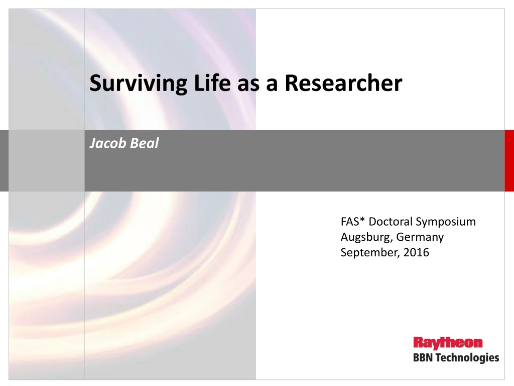 surviving life as a researcher
