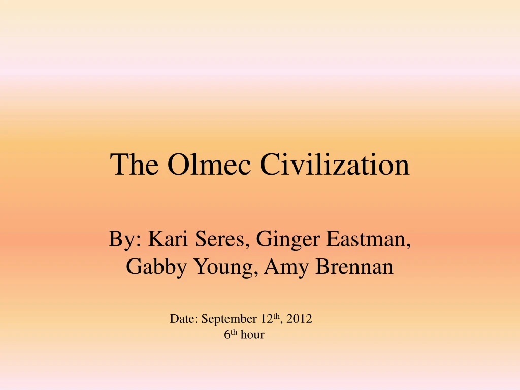 the olmec civilization