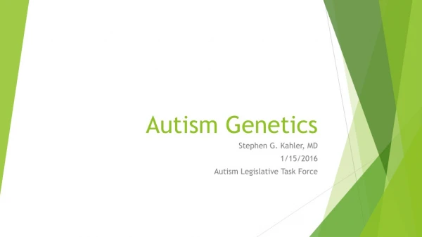 Autism Genetics