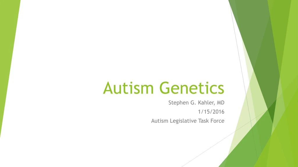 autism genetics