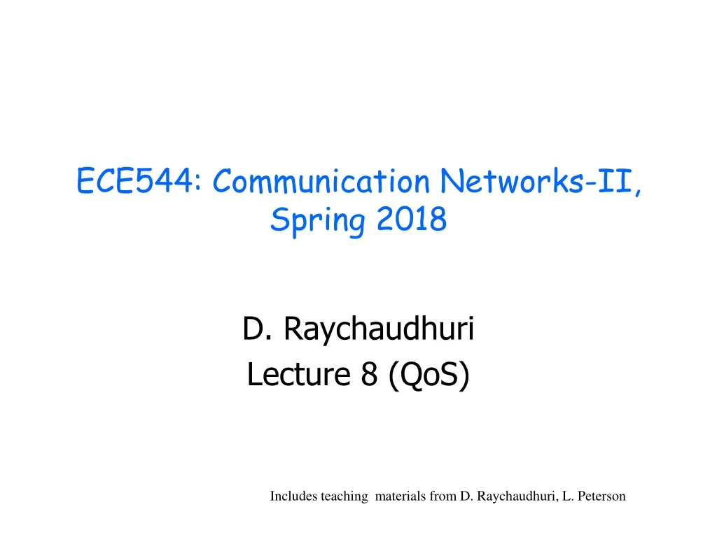 ece544 communication networks ii spring 2018