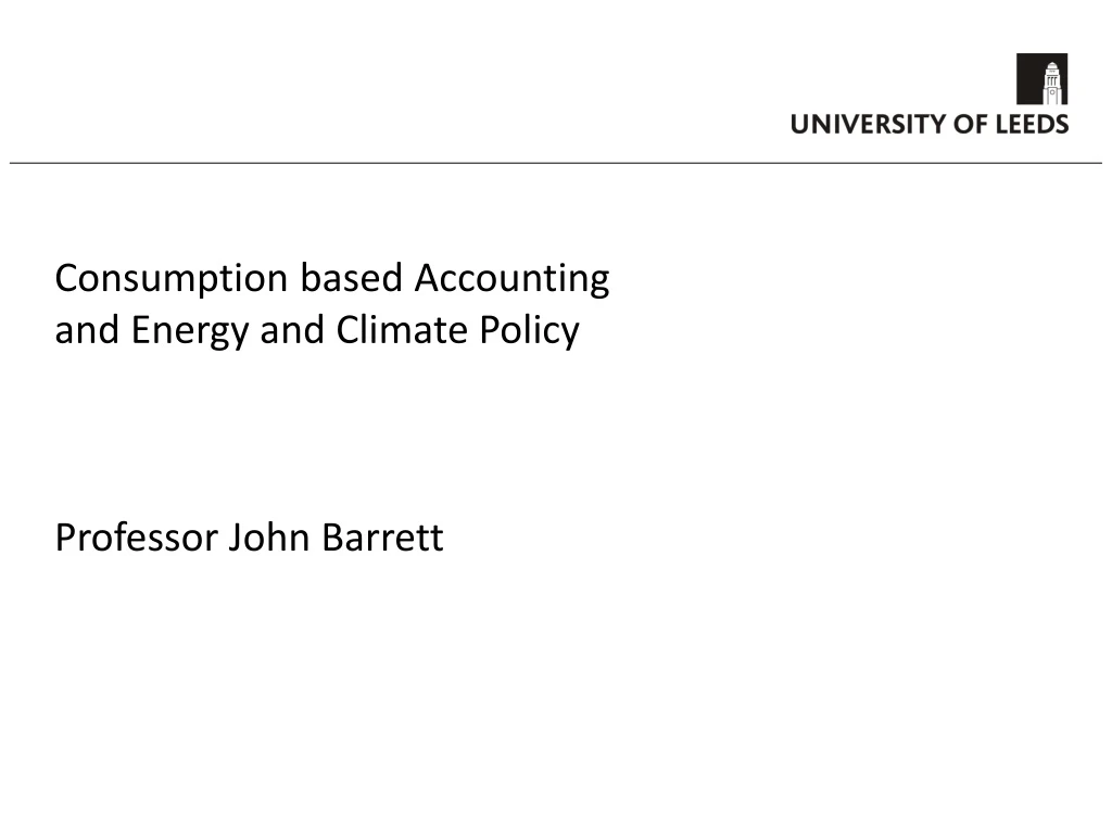 consumption based accounting and energy