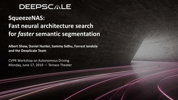 SqueezeNAS: Fast neural architecture search for faster semantic segmentation