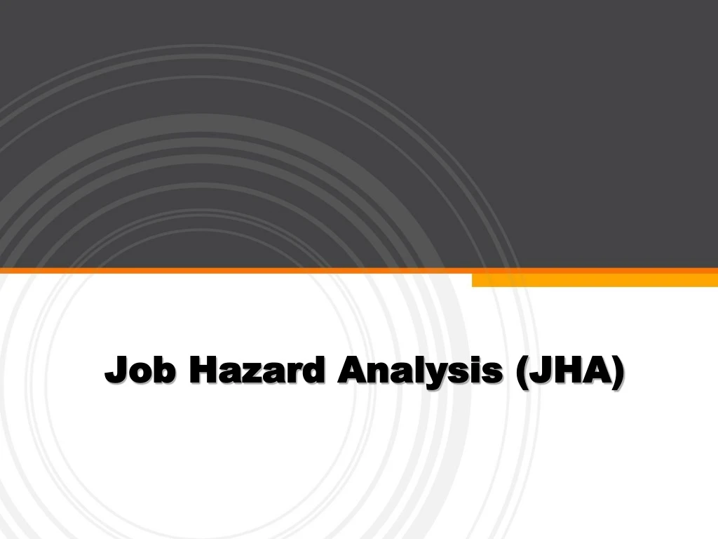 job hazard analysis jha