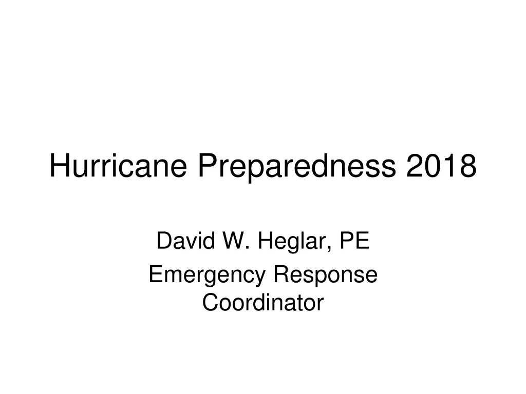 hurricane preparedness 2018