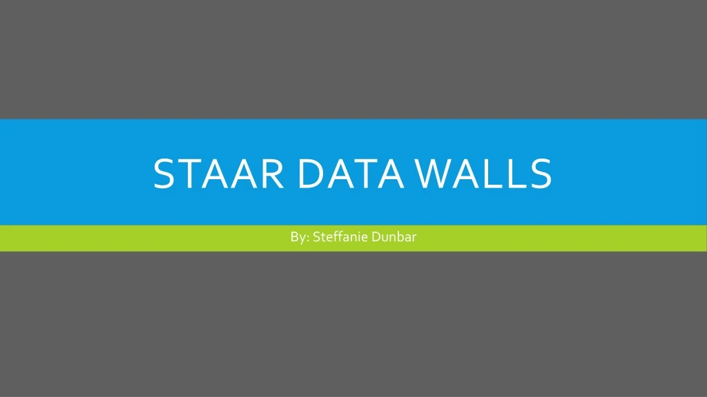 staar data walls
