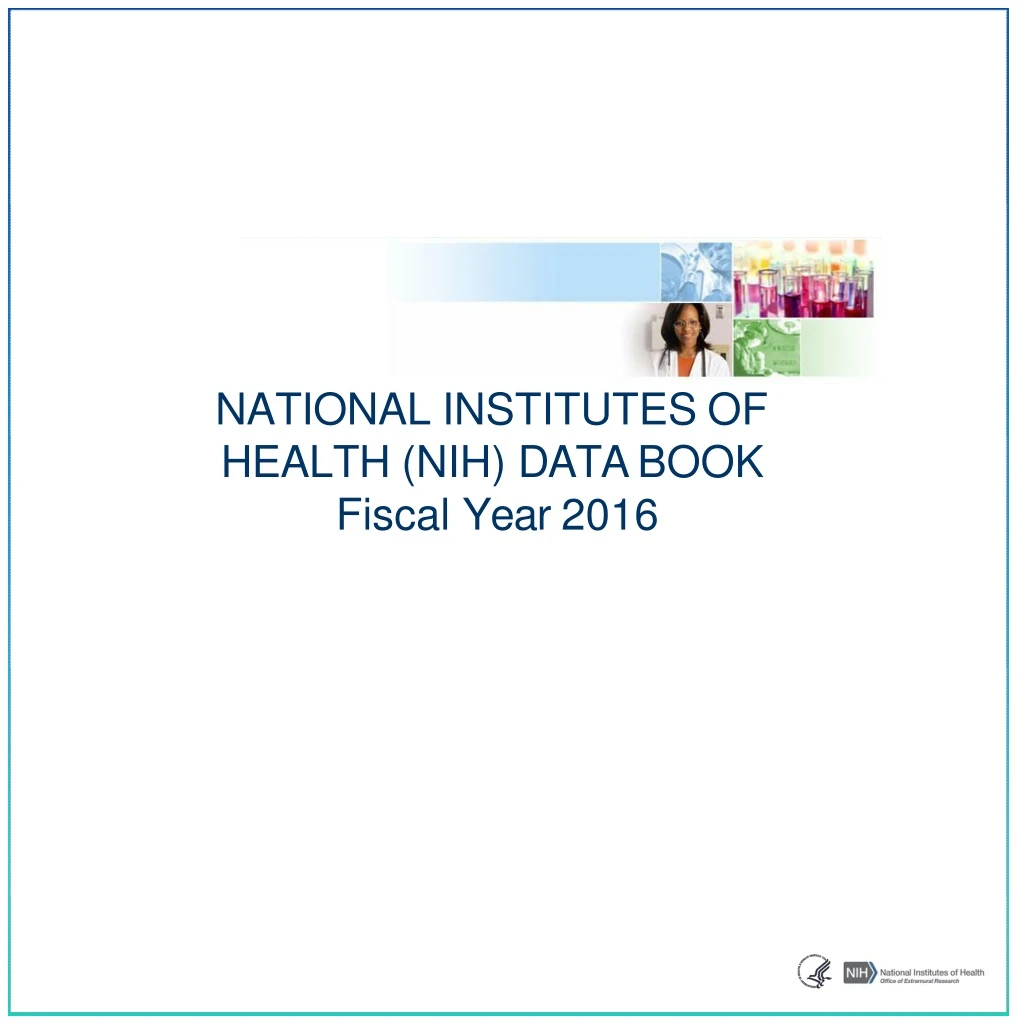 national institutes of health nih data book fiscal year 201 6