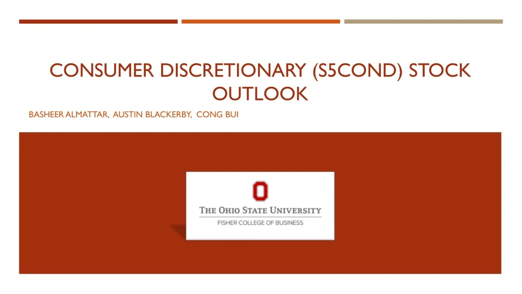 consumer discretionary s5cond stock outlook