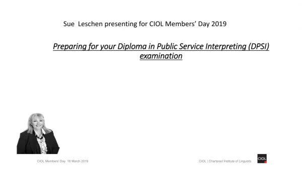 Preparing for your Diploma in Public Service Interpreting (DPSI) examination