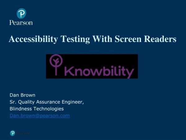 Accessibility Testing With Screen Readers