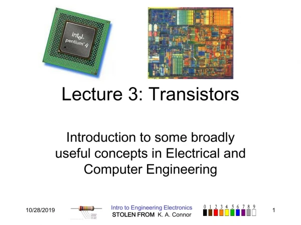 Lecture 3: Transistors