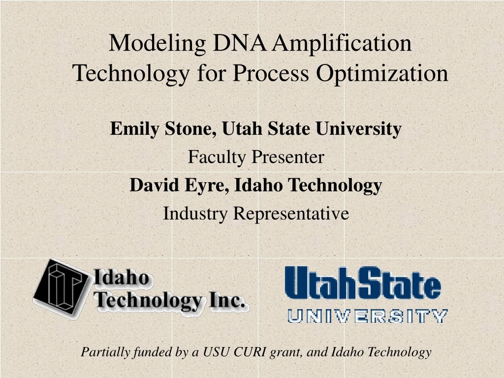 modeling dna amplification technology for process optimization