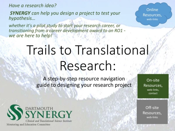 Trails to Translational Research: