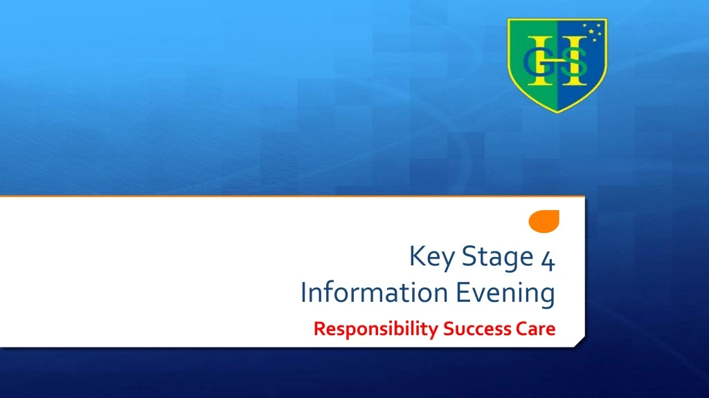 key stage 4 information evening
