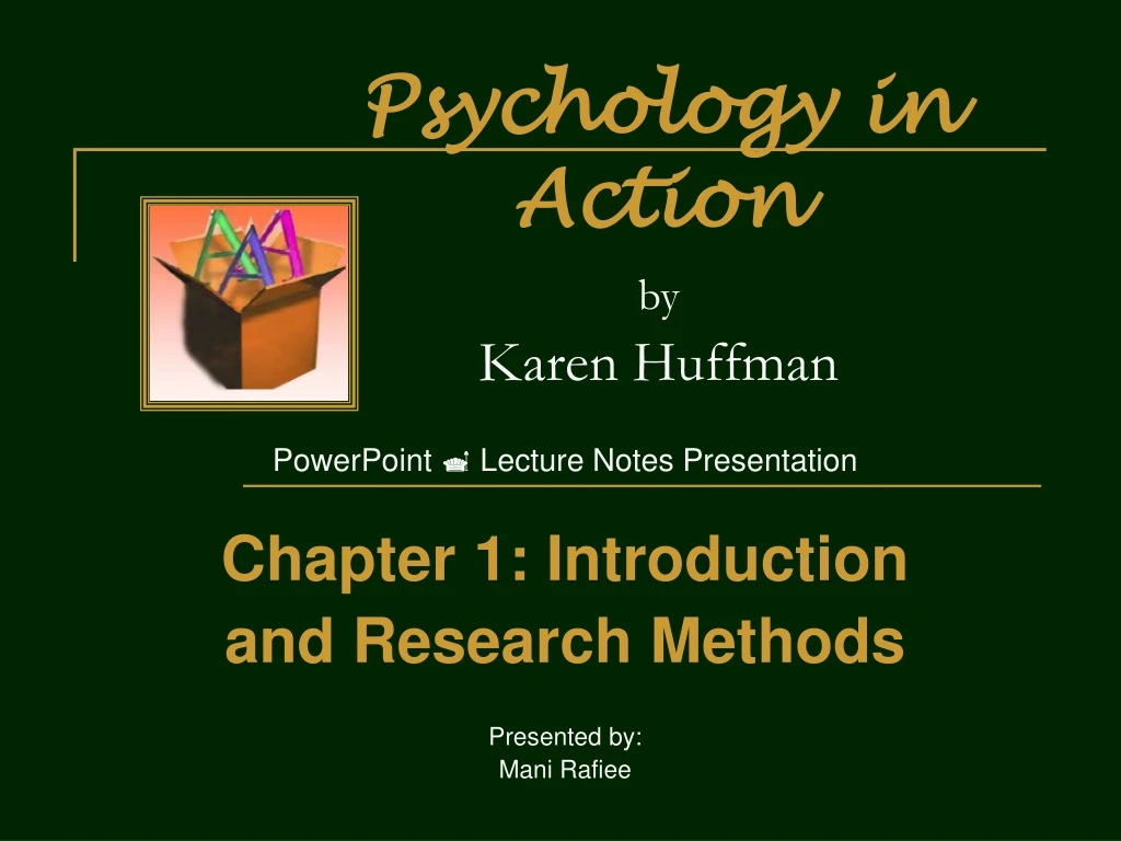 psychology in action by karen huffman