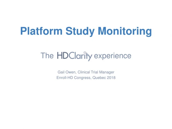 Platform Study Monitoring