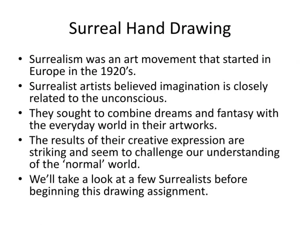 Surreal Hand Drawing