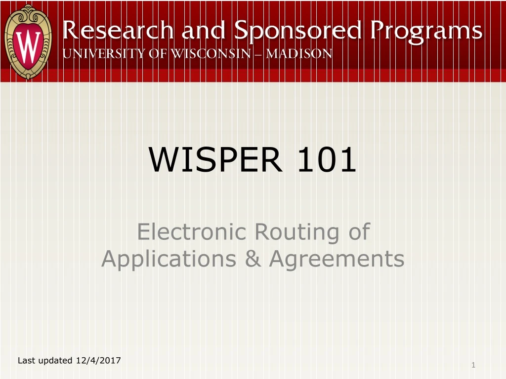 wisper 101